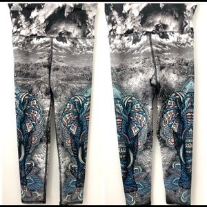 Evolution and Creation Elephant Print  Leggings